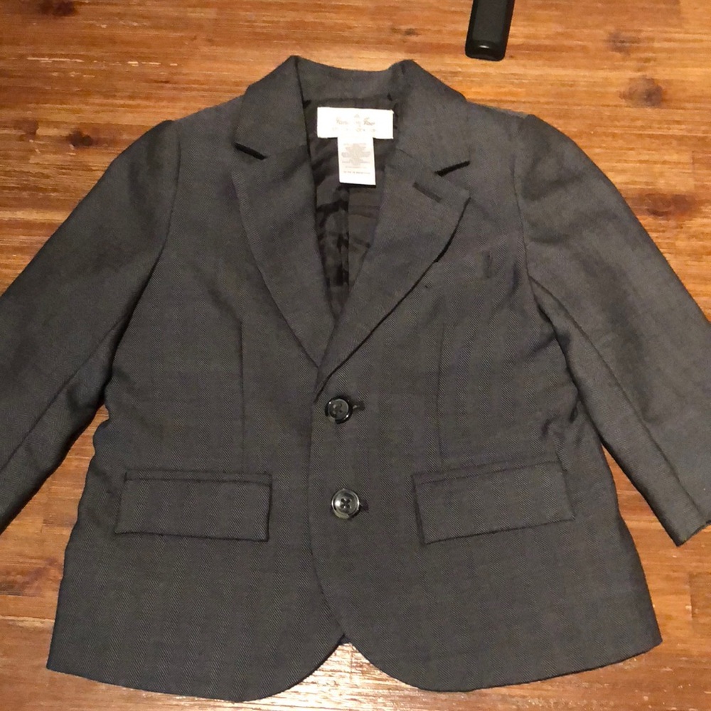 Janie and jack gray suit jacket 12-18 months